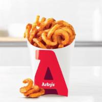 Curly Fries (Small) · Arby's classic seasoned curly fries. Visit arbys.com for nutritional and allergen information.