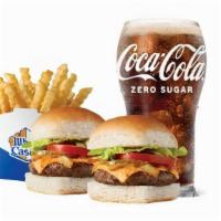 1921 Slider Meal · 2 1921 Sliders, small fries, small Coca-Cola Freestyle drink