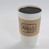 Kopeli Brewed Coffee · Kopeli blend made with locally roasted beans.