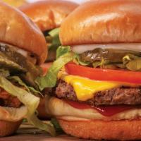 Classic 3 Pack · 3 Classic Angus Beef Sliders Comes with Cheese, Seasoned Pickles, Lettuce, Tomato, Mayo + Ke...