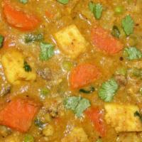 Shahi Korma Mix Veg · Mix Veg. cooked in a yogurt curry sauce with spices.