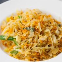 Cabbage Poriyal · cabbage is tempered with mustard seeds, curry leaves and some lentils