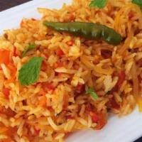 Tomato Rice · Basmati Rice with Fresh Tomato & Tempering Spices