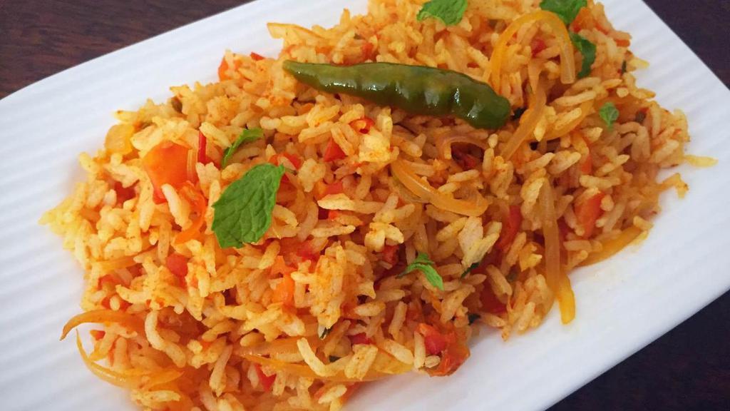 Tomato Rice · Basmati Rice with Fresh Tomato & Tempering Spices
