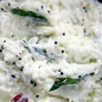 Yogurt Rice · Basmati Rice with home made yogurt & Tempering Spices