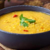 Dal Soup · A thick lentil soup prepared with dried lentils and spices.