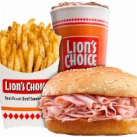 Ham Meal · Our extra lean, natural, hickory-smoked, hand-crafted ham is thinly shaved and piled high an...