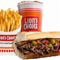 Italian Beef Meal · Our famous roast beef, seasoned with our proprietary blend of Italian herbs and spices and s...
