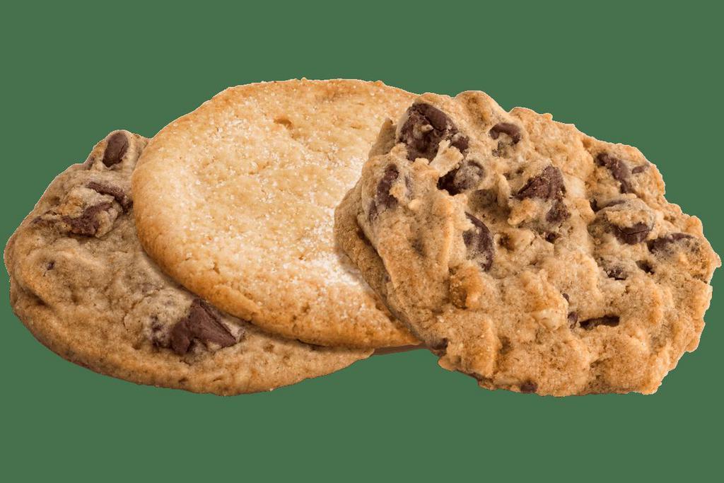 Cookies · Freshly baked Chocolate Chip, Sugar, or Royale Cookies