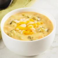 Broccoli And Cheddar · Cheddar and Monterrey Jack Cheese mixed with chunks of Broccoli in a creamy base made from c...