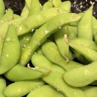 Edamame · Soybeans boiled and tossed in house seasoning.