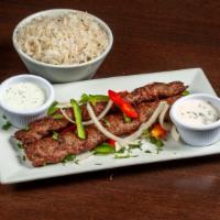 Seekh Kababs · Seekh kababs ground beef kababs with garlic and dry spices.