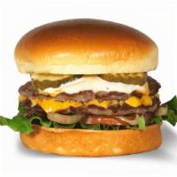 1/3 Lb Meathead · Double patty burger. 100% Certified Angus Beef, never frozen, no additives, no fillers. Serv...