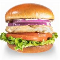 Chicken Sandwich · Grilled or crispy 4oz chicken breast. Served on toasted brioche bun. Choice of toppings.