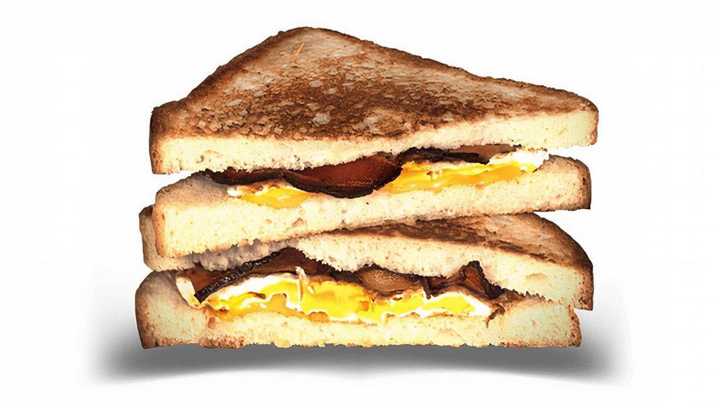 Bacon Egg And Cheese · American cheese, bacon, fried egg on country white bread