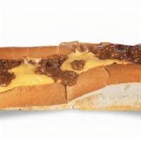 Chili Cheese Dog · 100% Vienna Beef hot dog with chili and cheese sauce. Served on sourdough split-top bun.