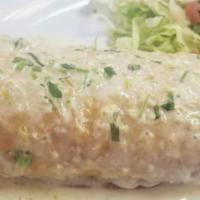 Chimichanga · Chimichanga it's a deep fry burrito and comes with rice, beans, your choice of meat and topp...