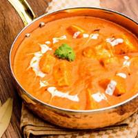 The Paneer Butter Masala · Cubes Of Homemade Cottage Cheese Cooked In Exotic North Indian Spices. Served with side of B...