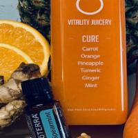 Cure · Pineapple, Orange, Carrot, Turmeric, ginger and doTERRA Spearmint.

Cure is the most tasty a...