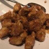 Yin’S Chicken · Spicy crispy chicken, garlic, sweet soy.