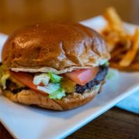 Classic Cheeseburger · 8oz USDA prime angus beef. Served with lettuce, tomatoes, pickles and our signature burger s...