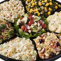Chef Salad Tray · Your choice of six of the following salads: Sensational Seafood, Rotisserie Chicken Salad, P...
