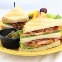 Triple Decker Blt · A traditional favorite, stacked high and served on sourdough toast.