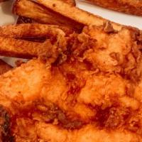 Chicken Strips  · Three hand-breaded to order juicy chicken strips. Served with your choice of dipping sauce. ...