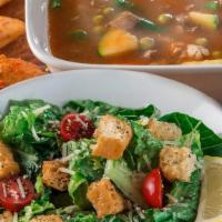 Cup Of Soup & Salad · Choose from a cup of Olga’s Peasant Soup or Cream of Broccoli and a small Olga Salad.