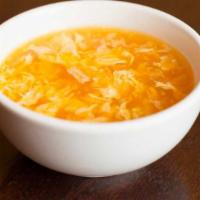 Egg Drop Soup (1) · Soup that is made from beaten eggs and broth.