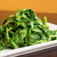 Peapod Leaves · Vegetarian. Choice of: fresh garlic, chili stir-fried, sautéed.