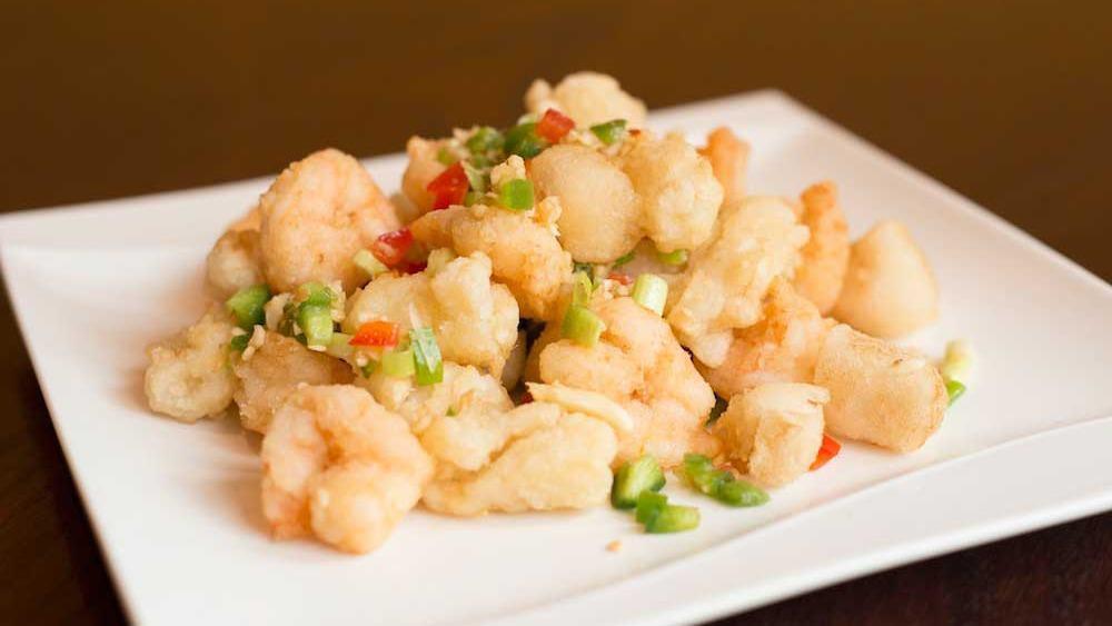 Salt & Pepper 3 Delight · Hot and spicy. Mix of protein and stir fry vegetables.