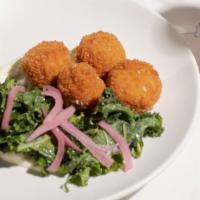 Fish Fry · smoked trout, tartar, cured lemon, winter greens, pickled red onion