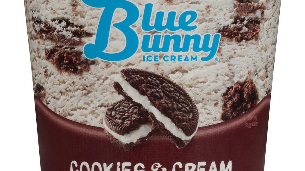 Blue Bunny Cookies And Cream Ice Cream , 16 Fl Oz · 