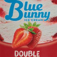 Blue Bunny Double Strawberry Ice Cream , 16 Fl Oz · 