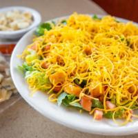 Buffalo Chicken Salad · Spicy buffalo sauce with diced chicken breast, lettuce, tomatoes and shredded cheddar cheese...