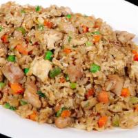 Chicken Fried Rice · Stir fried rice with poultry.