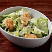 Caesar Side Salad* · 280 cal. fresh romaine, housemade croutons & Parmesan cheese served with Caesar dressing. dr...