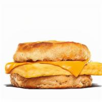 Egg & Cheese Biscuit · Fluffy eggs and melted American cheese on a warm buttermilk biscuit.