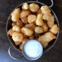 Cheese Curds · Beer Battered Ellsworth Creamery. White Cheddar Cheese Curds