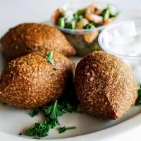 Kibbie  · Contains Nuts. Handcrafted, fried croquettes of seasoned ground lean beef and bulgur filled ...