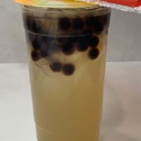 2192. Lbbl · Lychee Green Tea. Iced Lychee Green Tea with Lychee Gel and Tapioca Boba.  Large. 24oz