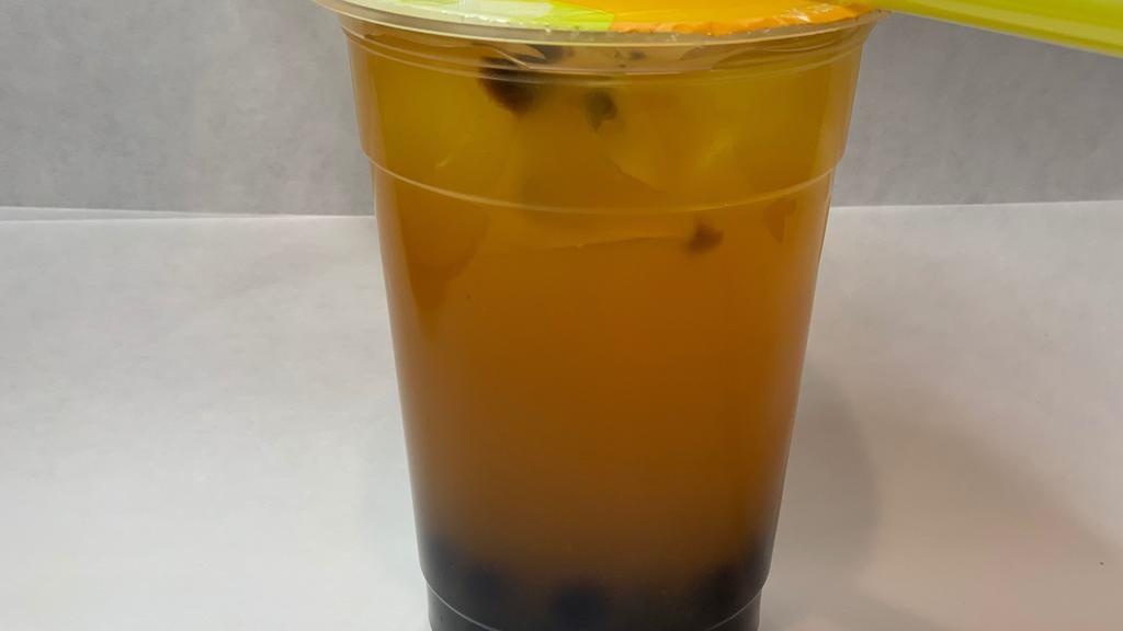 2212. Mbbl · Strawberry Boba Tea. Mango Green Iced Tea with Mango Gel and Tapioca Boba. Large. 24oz