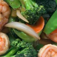 4094. Crxtom · Com Rau Xao Tom. Stir fry vegetables with shrimp. Gluten free.  Broccoli, bok choy, pea pods...