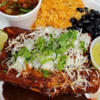 Birria Tacos  Thrusday Only · Three tacos stuffed with shredded Beef,  dipped in a Guajillo sauce, topped with cheese, lim...