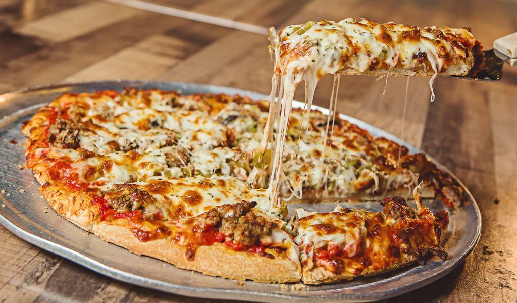 Large Combination Pizza · Sausage, Mushroom, Green Pepper