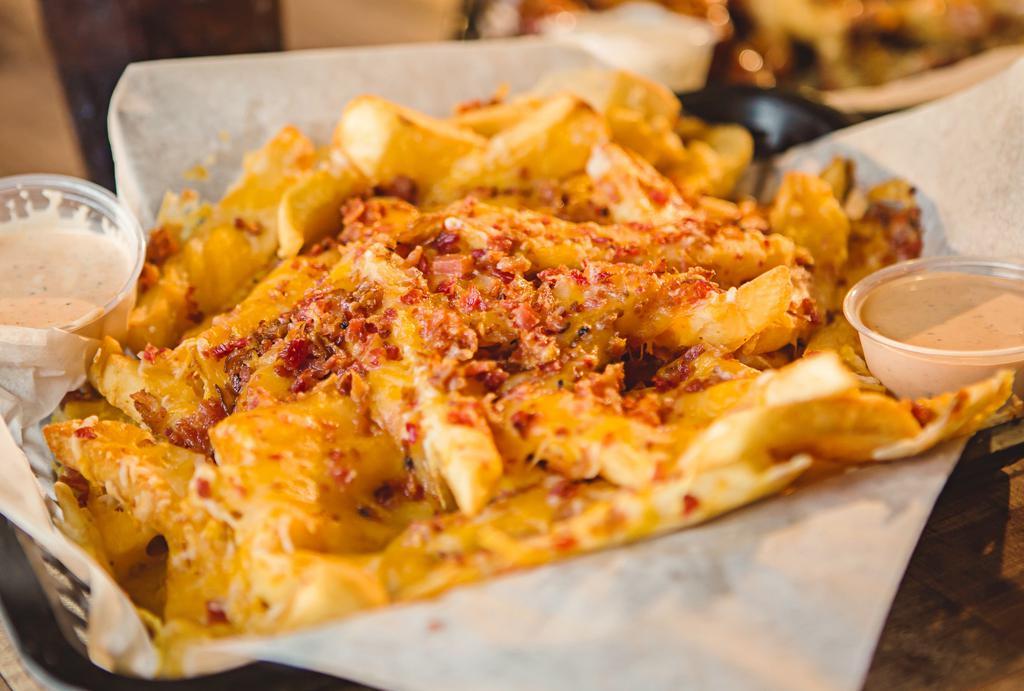 Family Loaded Fries · With Cheese & Bacon