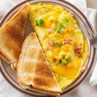 Western Omelette · Ham, green pepper, onion, and cheese.