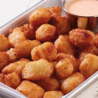 Cheese Curds · beer battered cheese curds, ranch  (720 cal.)