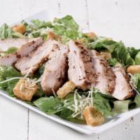 Chicken Caesar Salad  · romaine, grilled chicken, Parmesan cheese, croutons, Caesar dressing (980 cal.)